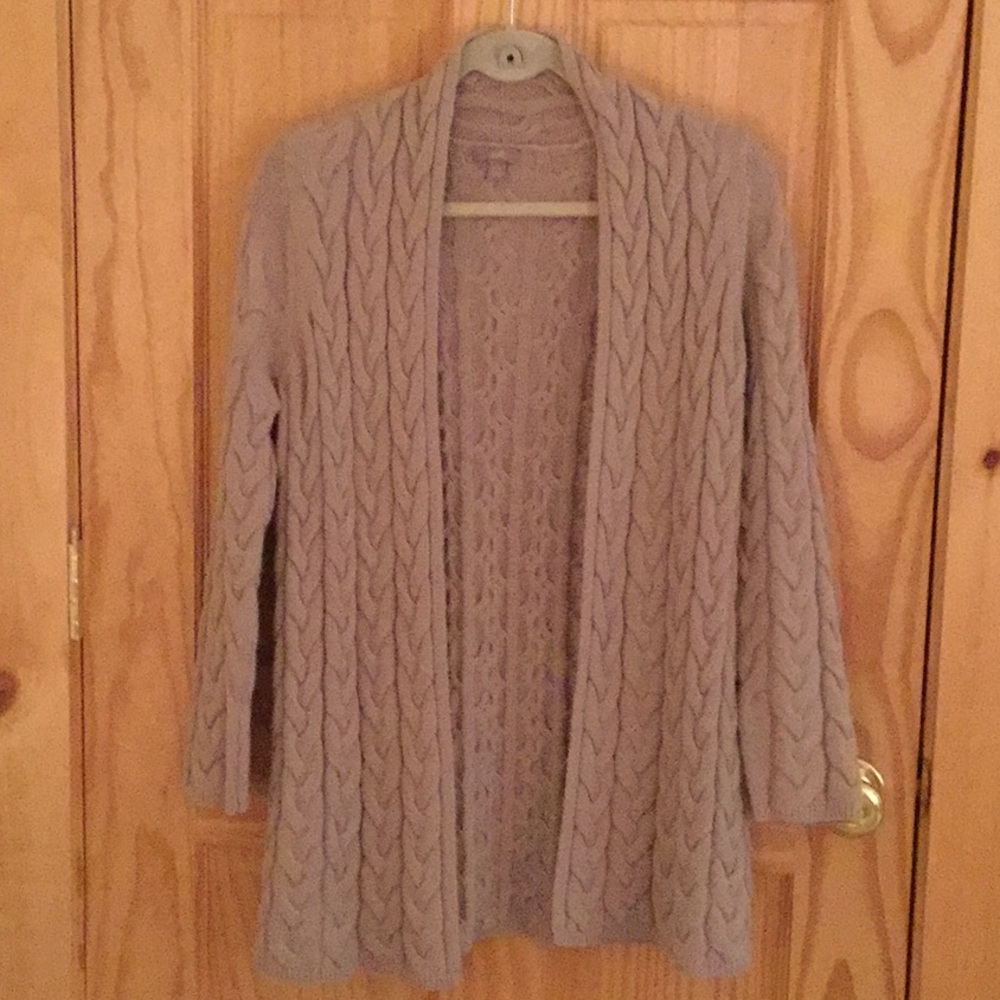 J Jill sweater with cables